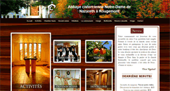 Desktop Screenshot of abbayederougemont.org